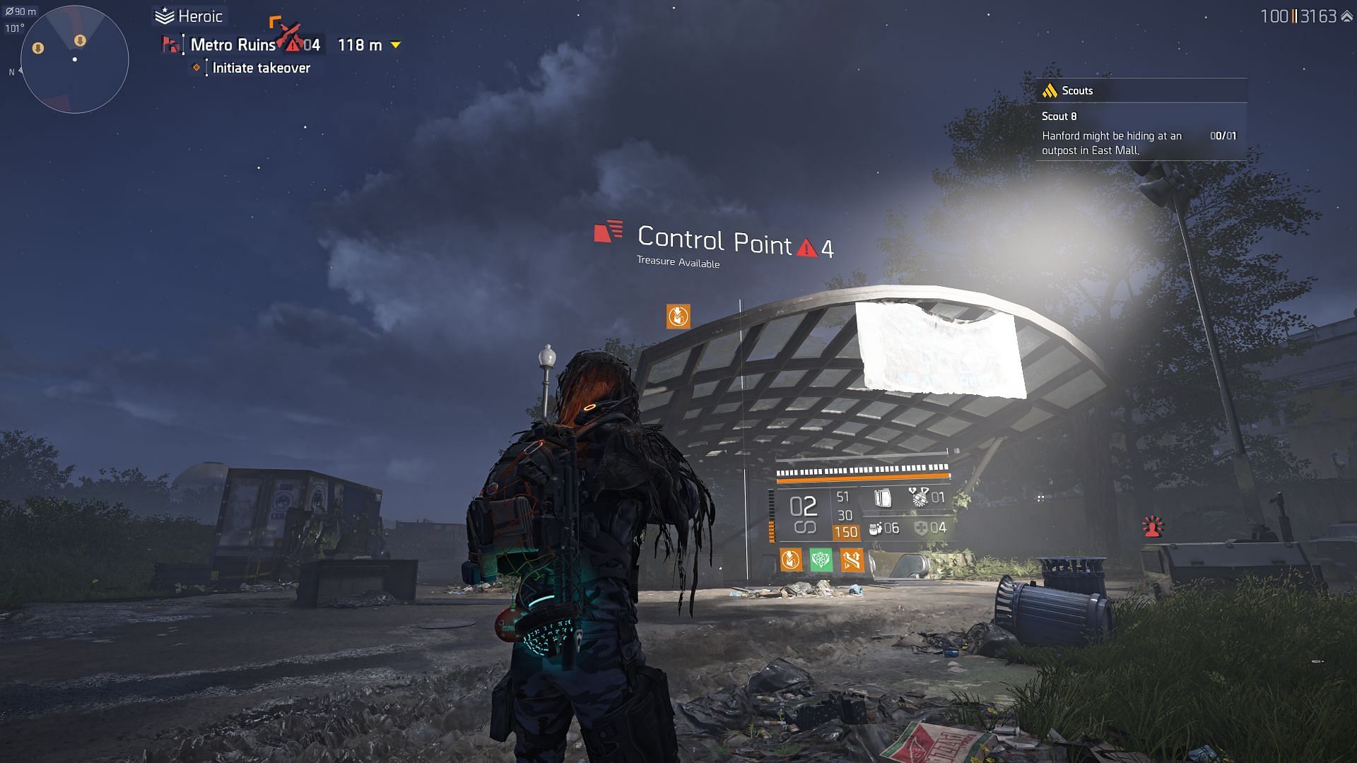 Take over Control Points in East Mall district (Image via Sportskeeda Gaming || Ubisoft)